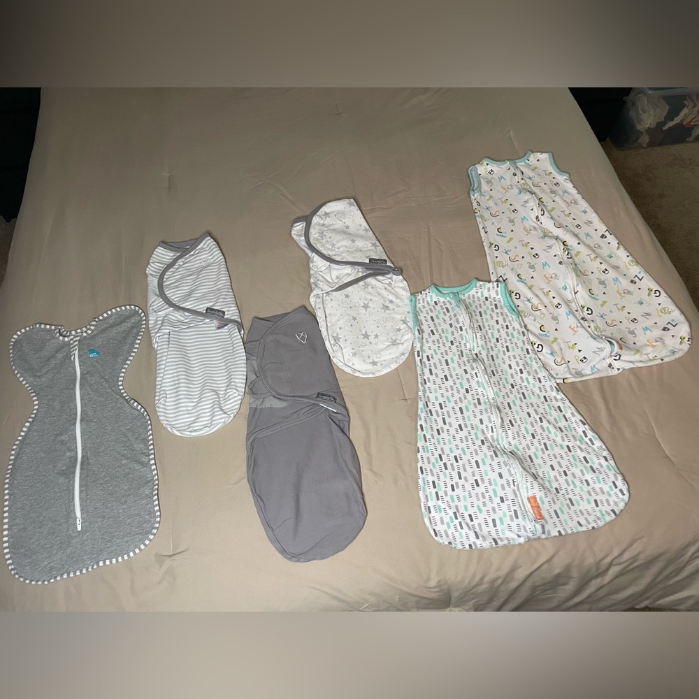 SOLD on Mercari | 6 PC Baby Swaddle and Sleep Sack Set